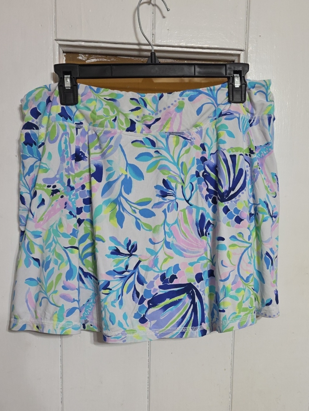 Lilly Pulitzer Luxletic Harriot Ocean Life Skort Shorts Stretch Athleisure Sz XL - Picture 6 of 9